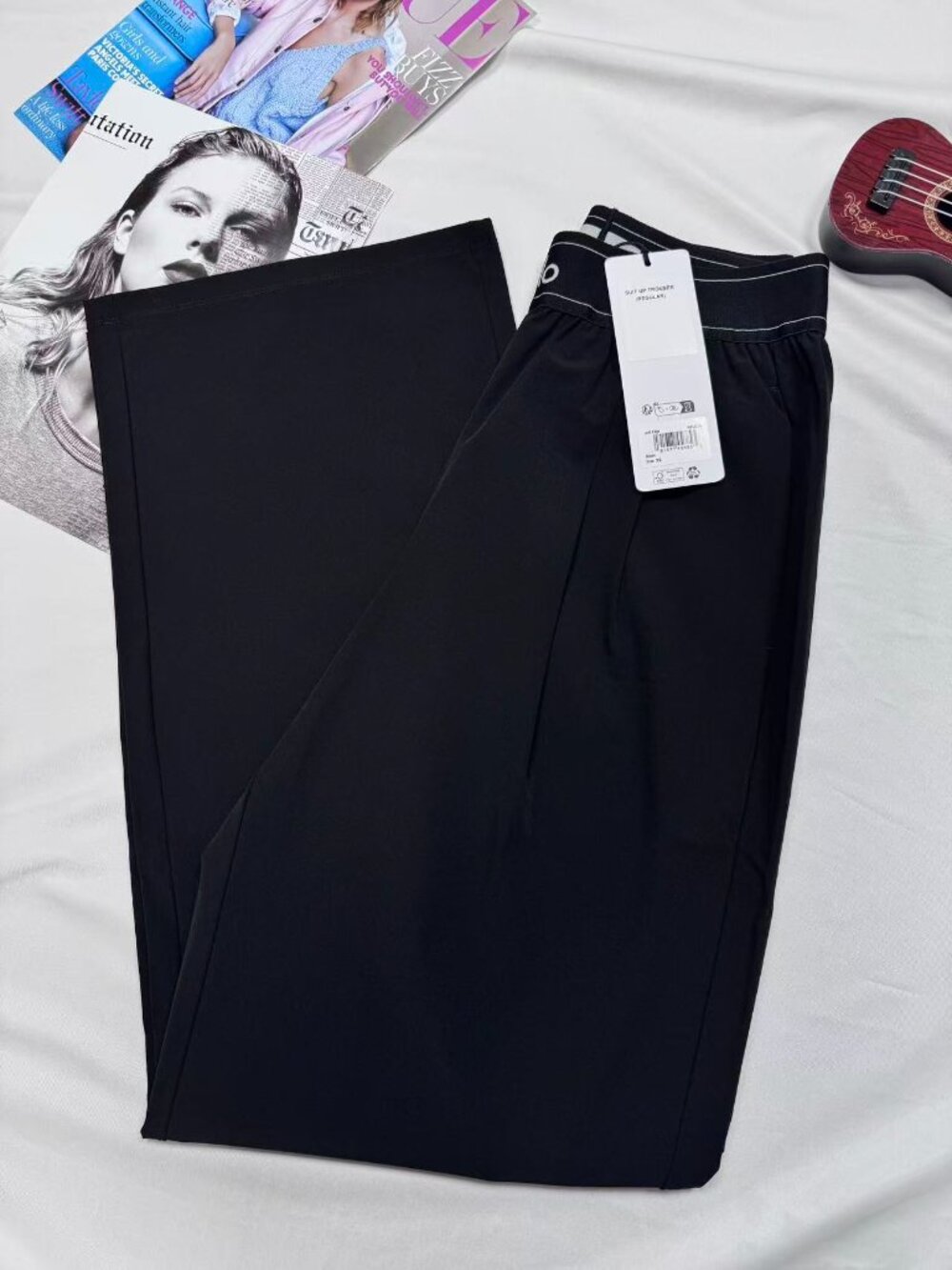 Black🕶ALO Yoga Women's Suit Up Trouser😎Elevated Everyday Pants (Regular) - Picture 8 of 9